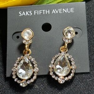 Teardrop Crystal Earrings - Saks Fifth Avenue